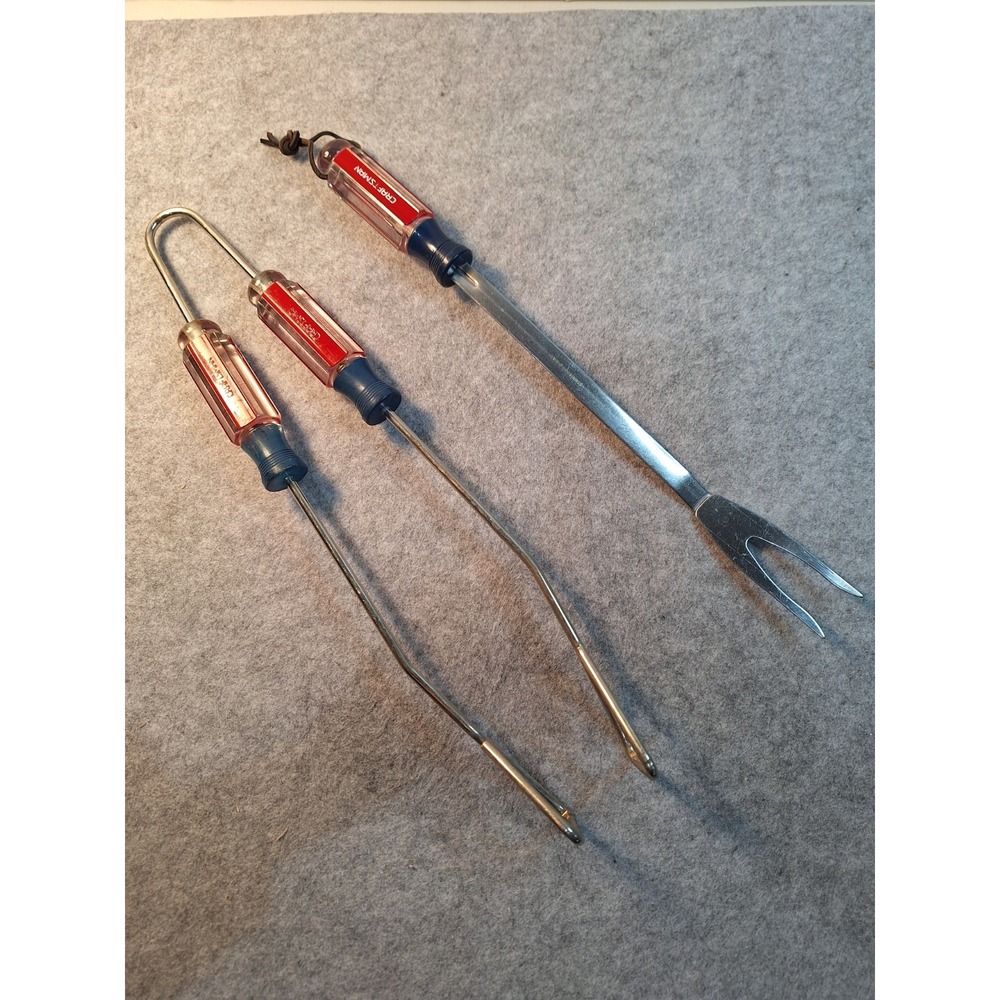 Craftsman Screwdriver Handle Grill Tools Set Of 2 (Tongs & Fork) BBQ Set - Picture 2 of 7